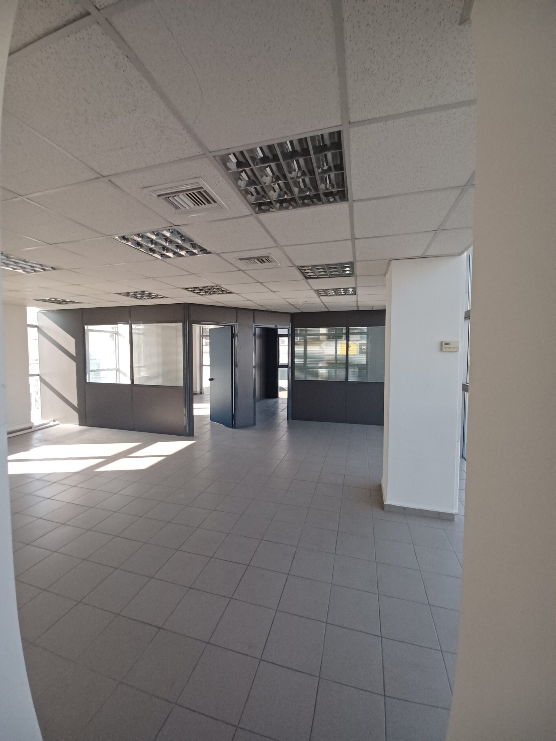 Empty office interior before renovation, Athens Greece commercial space