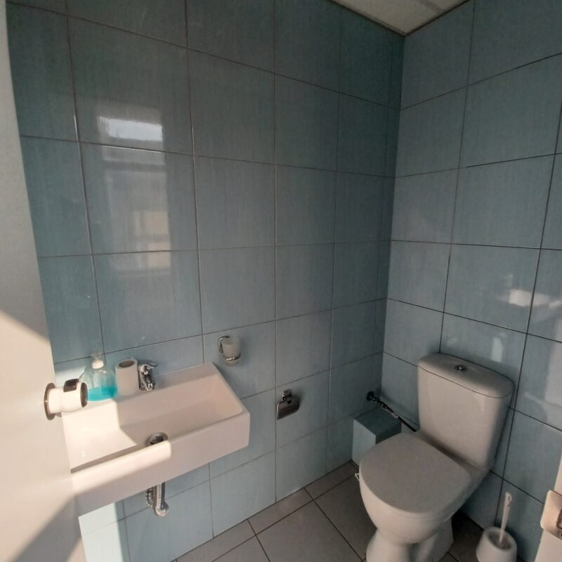 Old office bathroom before renovation, Athens Greece