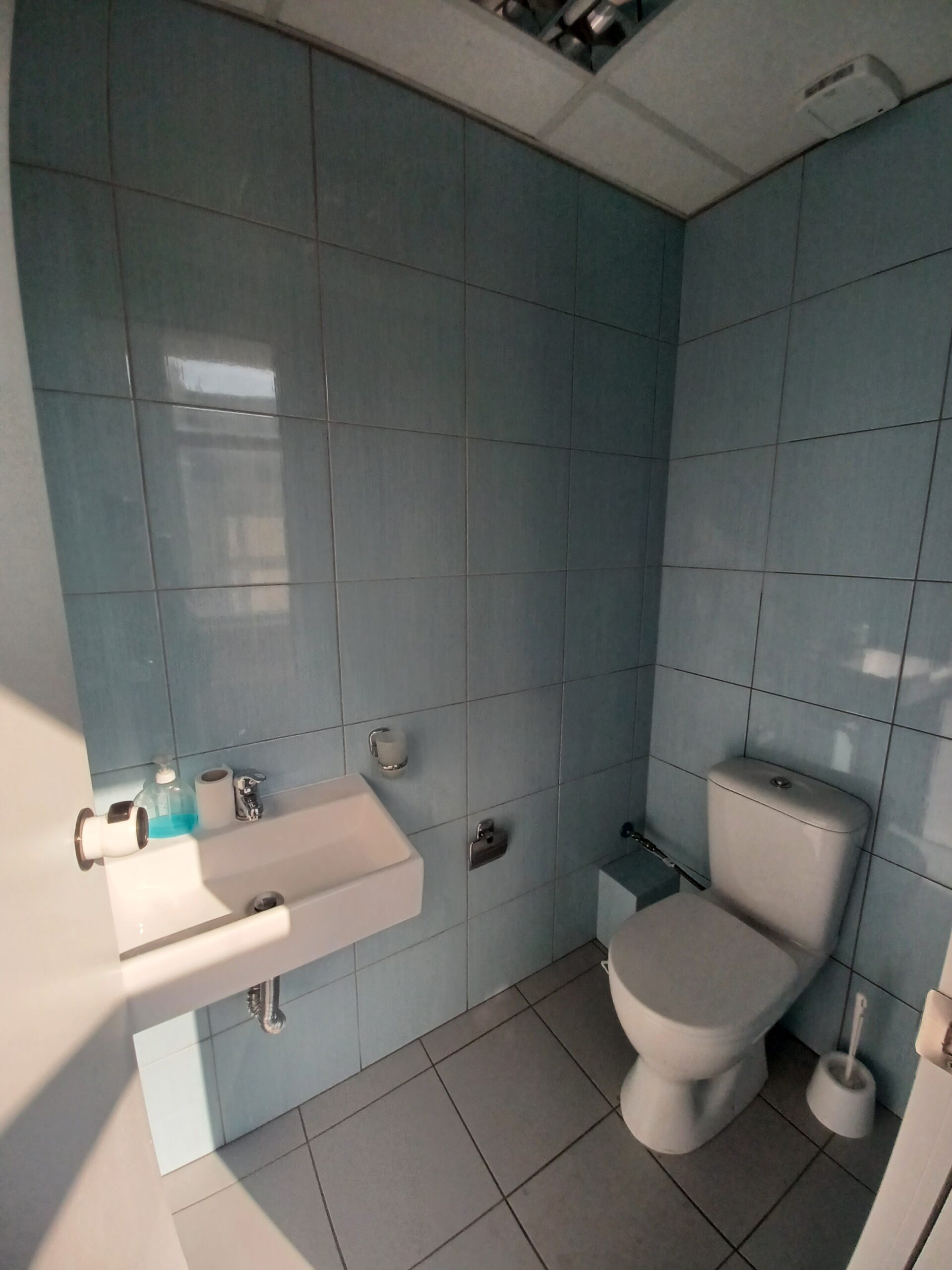 Old office bathroom before renovation, Athens Greece