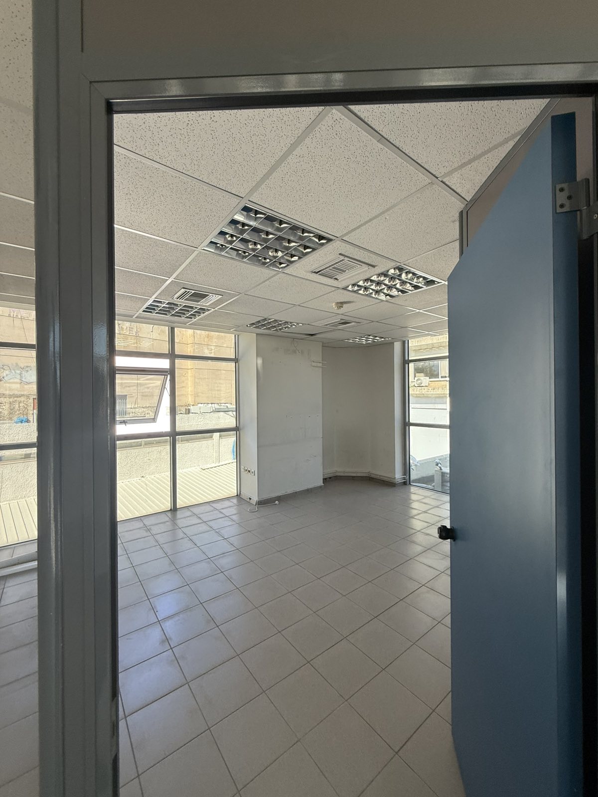 Office hallway before renovation, Canon Athens Greece