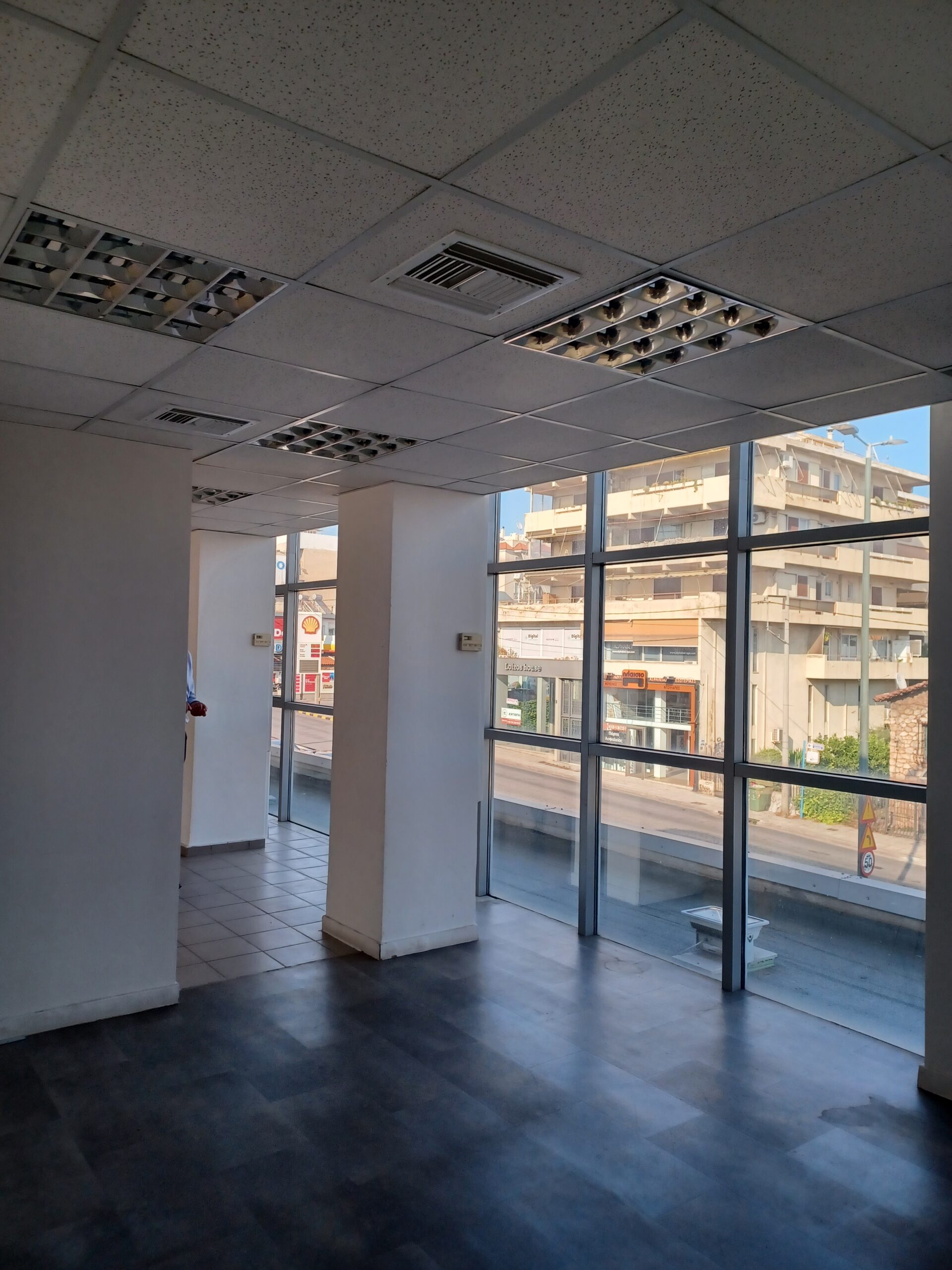 Large office area before renovation, Canon Athens Greece