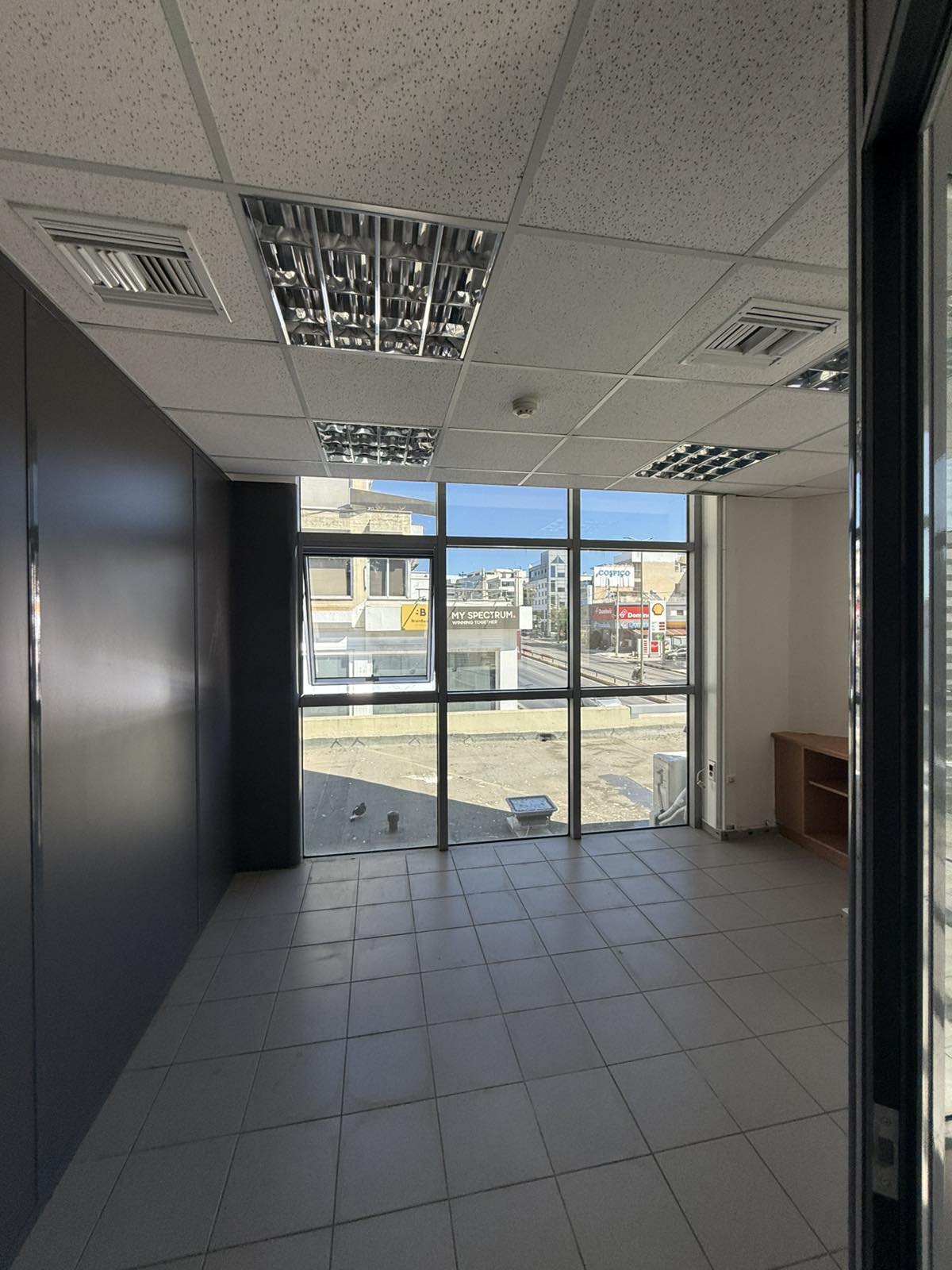 Office corridor before renovation, Canon Athens Greece