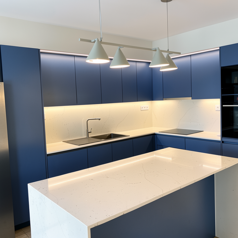 Luxury kitchen renovation in Paleo Faliro Athens with modern design