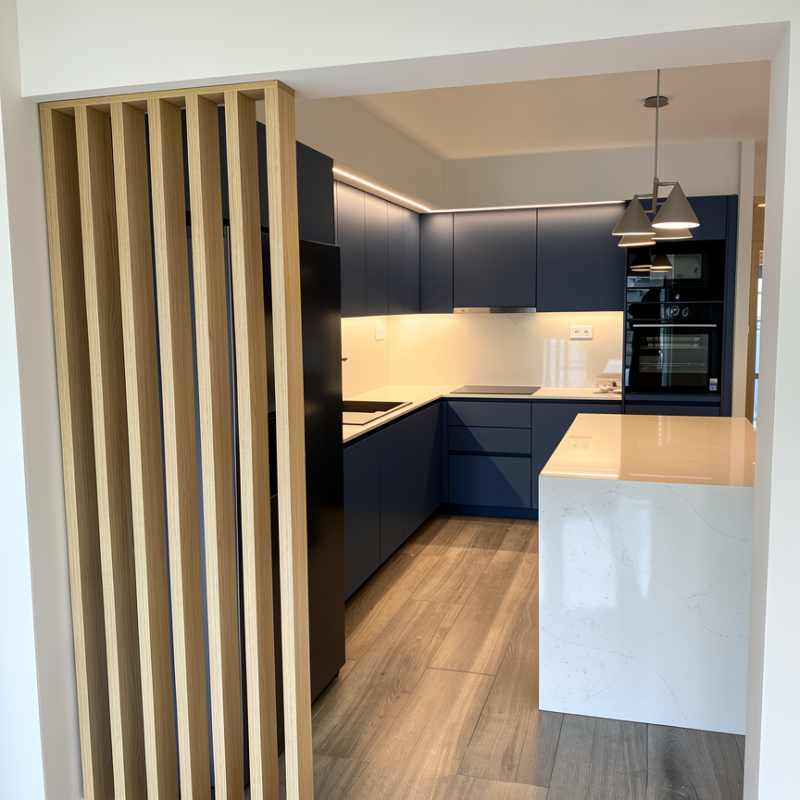 Modern apartment interior after renovation, Paleo Faliro Athens Greece