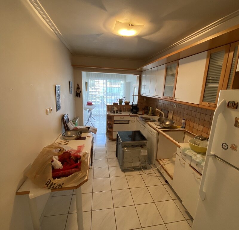 Apartment kitchen before renovation, Paleo Faliro Athens Greece