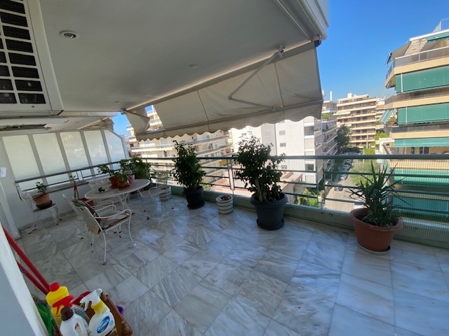 Balcony before renovation in Paleo Faliro Athens Greece