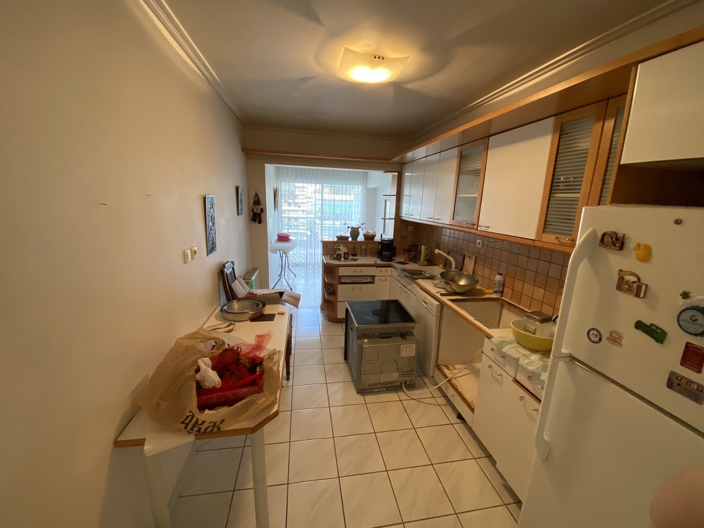 Living room before renovation with outdated layout, Paleo Faliro
